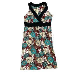 Uncle Frank Floral Pullover Dress Size Large Mod Cottage Boho Travel Summer